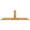 Ekena Millwork Portland Rough Sawn Timber Gable Bracket, Western Red Cedar, 84"W x 28"H x 4"D x 6"F, 8/12 Pitch GBW084X28X0406POR00RWR - alternate 1
